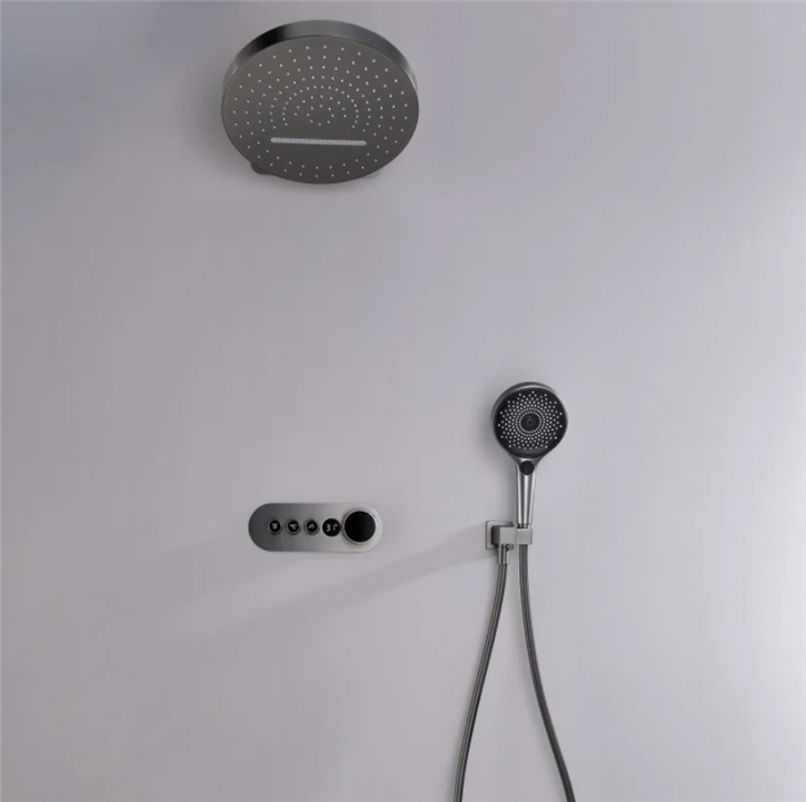 Fontana Ã‰lÃ©gance Aquatique Constant Temperature Digital Display Concealed Three-Function Shower Set