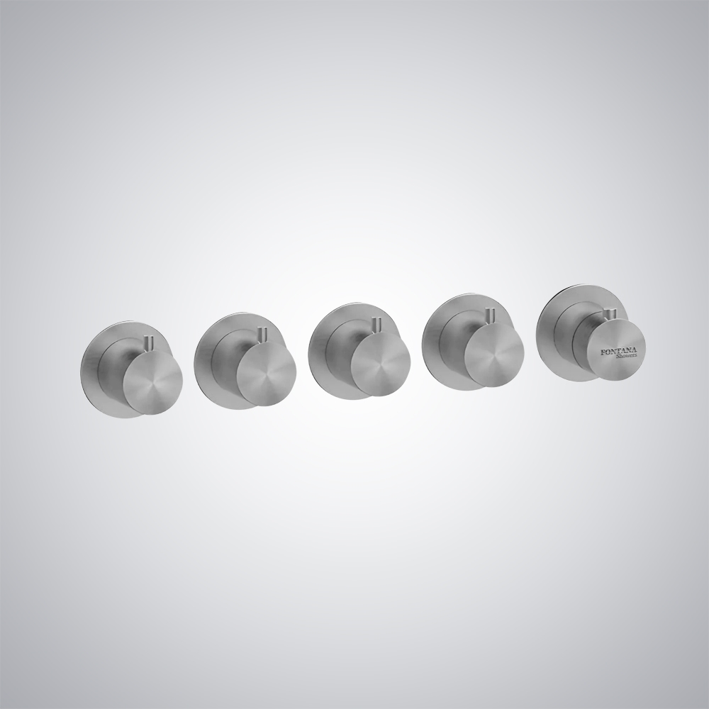 Fontana Wall-Mounted Chrome Thermostatic Mixer