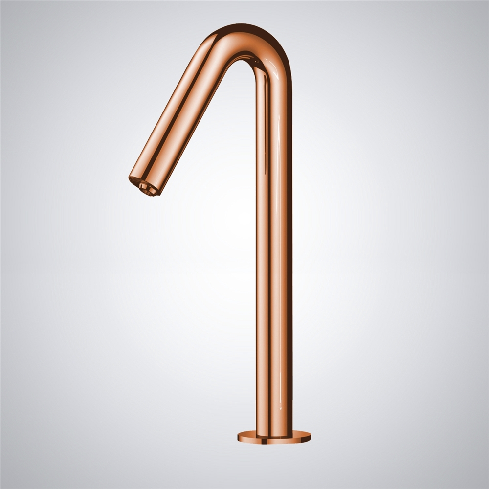 Fontana Rose Gold In Inkwell Arc 33-Cm Touchless Sink Tap Faucet