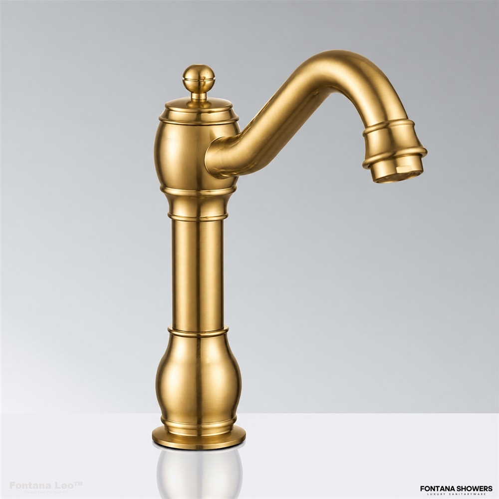 Fontana Leoâ„¢ Touchless Faucet in Brushed Gold