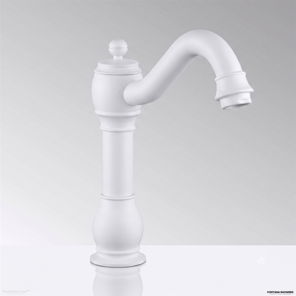 Fontana Leoâ„¢ Touchless Faucet in Matte White