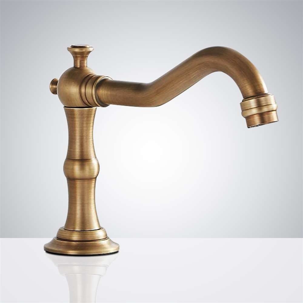 Antique Touchless Countertop Bathroom Faucet for Public Restroom (FS-354ADP)