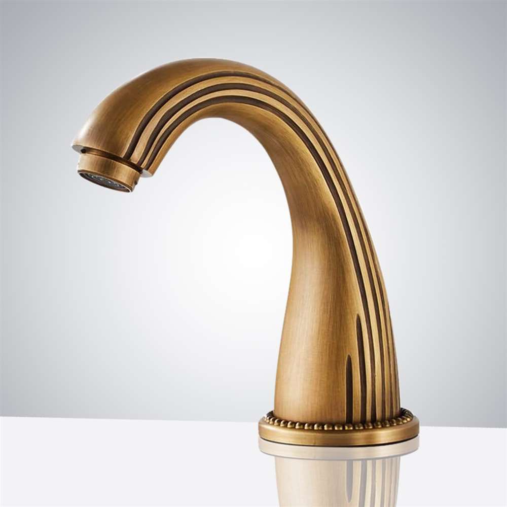 Fontana Commercial Antique Brass Touchless Motion Faucet