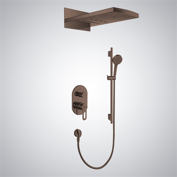 Bravat Multifunctional Shower Oil Rubbed Bronze Rainfall Shower Set