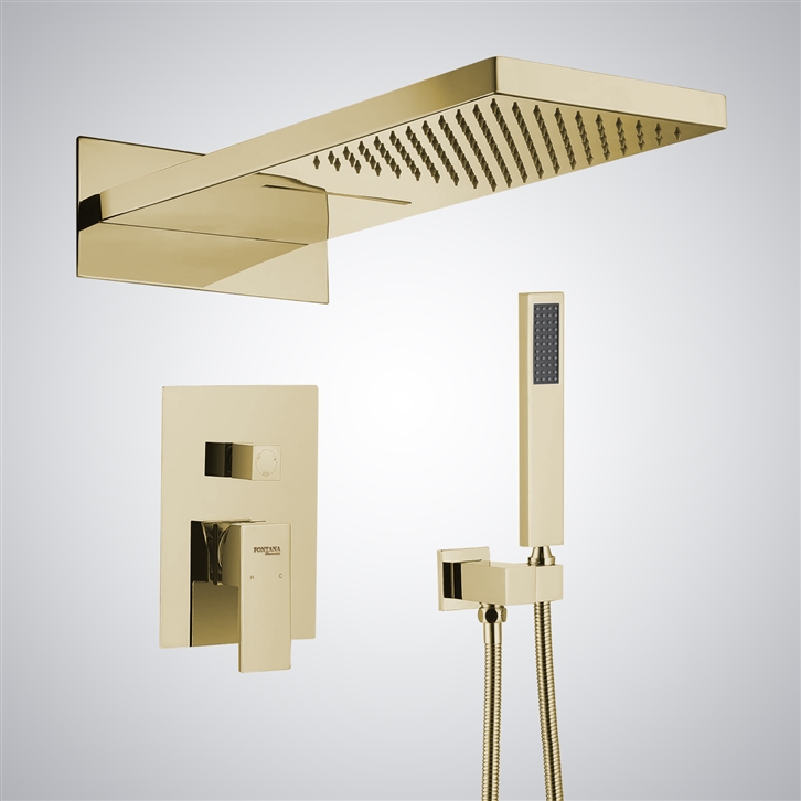 Fontana Bathroom Multifunctional Shower Set in Brushed Gold