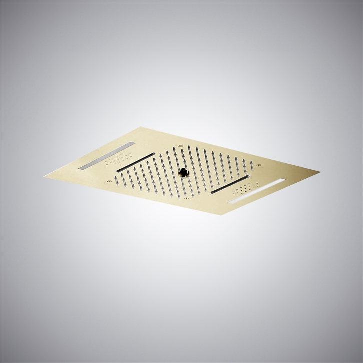 Fontana Louth Champagne Finish Shower Head With LED And Music