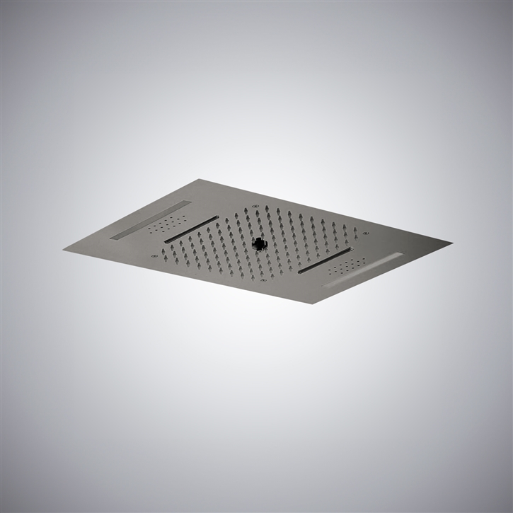 Fontana Louth Gun Metal Gray Finish Shower Head With LED And Music