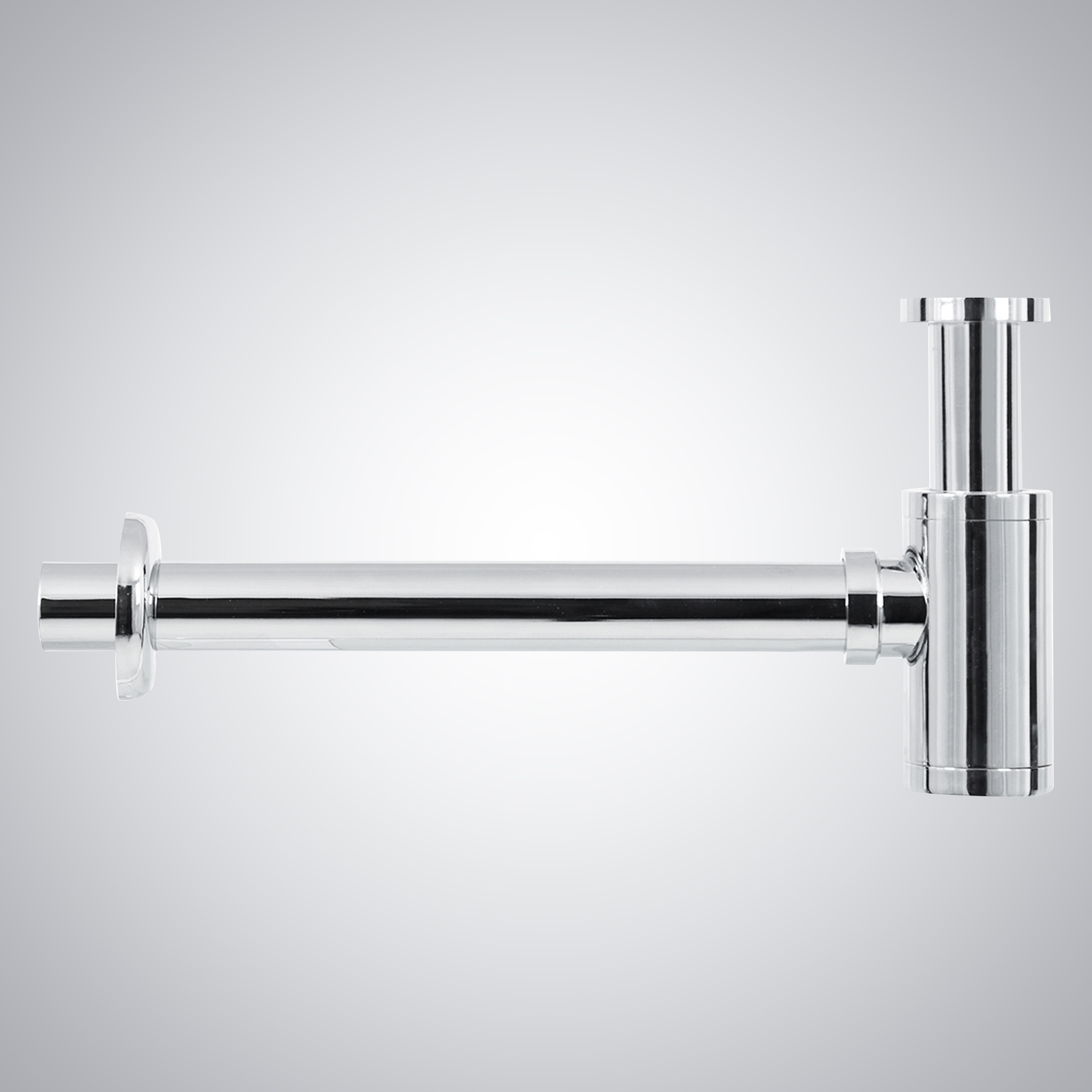 Fontana 1 "1/4 Round Model Sink Siphon In Chrome Finish