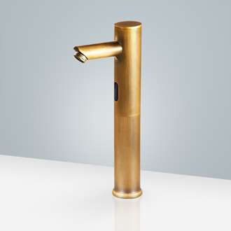 Touchless Bathroom Faucet BIM File Fontana Gold Plated Commercial Automatic Motion Sensor Faucet