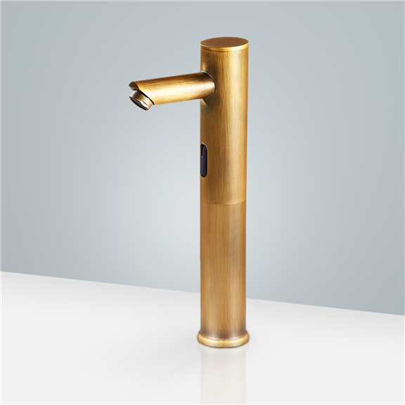 Public Restroom Gold Faucet
