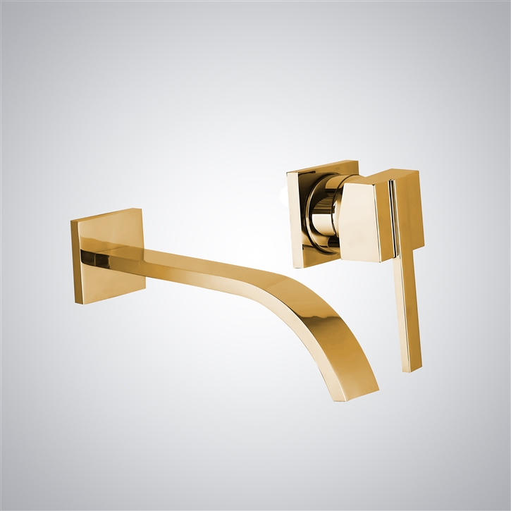 Fontana Melo Brushed Gold Clarity Contemporary Faucet