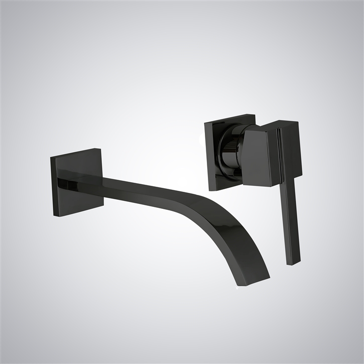 Fontana Melo Matte Black Brass Clarity Sink Faucet