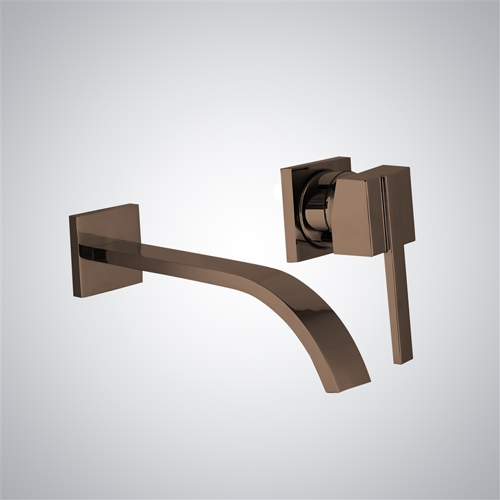 Fontana Melo Oil Rubbed Bronze Clarity Wall Mounted Sink Faucet