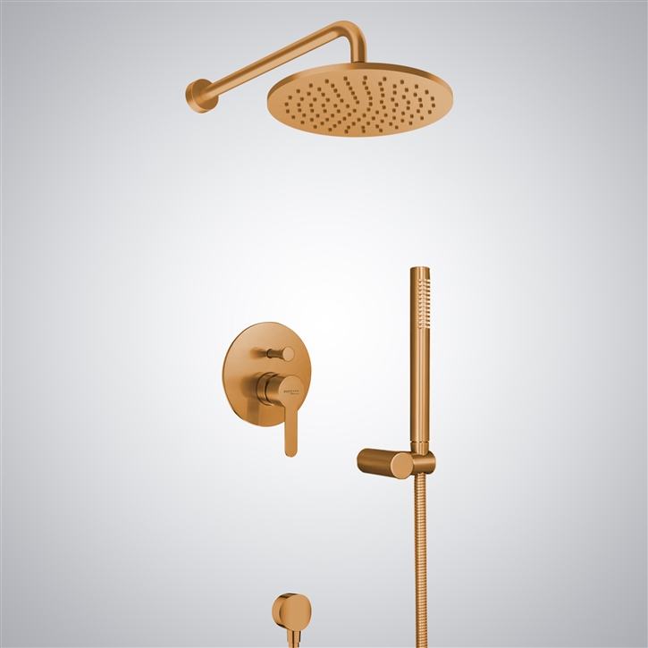 Fontana Rose Gold Stainless Steel Luxury Shower Set