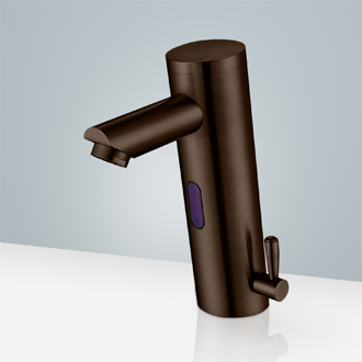 Platinum Temperature Control Oil Rubbed Bronze Thermostatic Commercial Touchless Bathroom Faucet