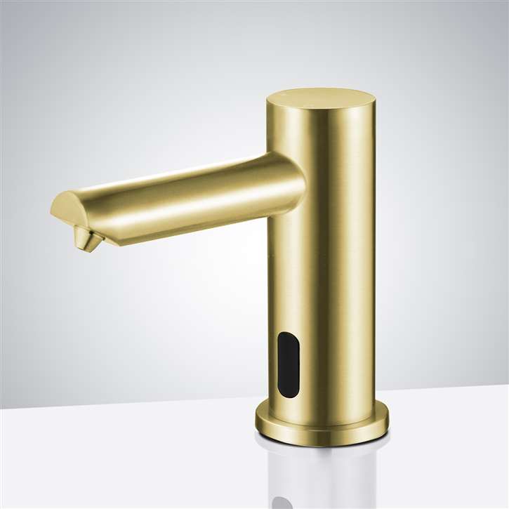 Fontana Minimalist Modern Sensor High Quality Soap Dispenser in Brushed Gold