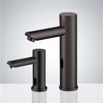 Touchless Bathroom Faucet the Solo Oil Rubbed Bronze Touchless Motion Activated Sink Faucet and Soap Dispenser