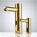 Solo Gold Touchless Motion Activated Sink Faucet and Soap Dispenser