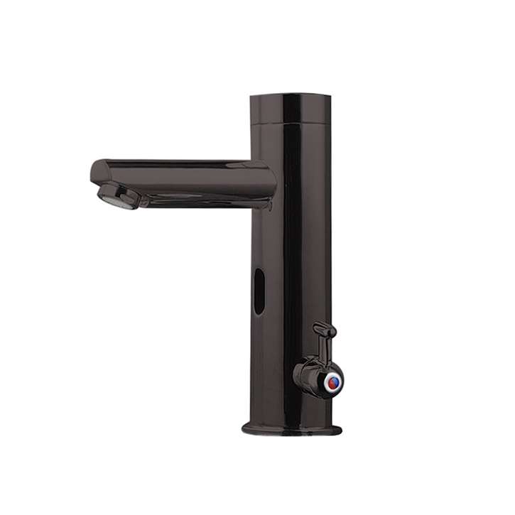 Fontana Commercial Temperature Control All-in-one Thermostatic Automatic Touchless Sensor Faucet Polished Black Finish