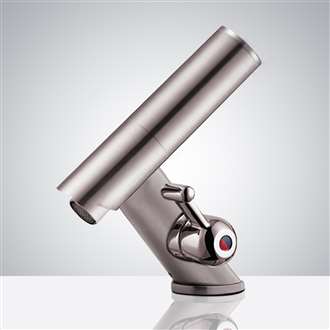 Juno Commercial Automatic Temperature Control All-in-one Thermostatic Brushed Nickel Finish Sensor Faucet
