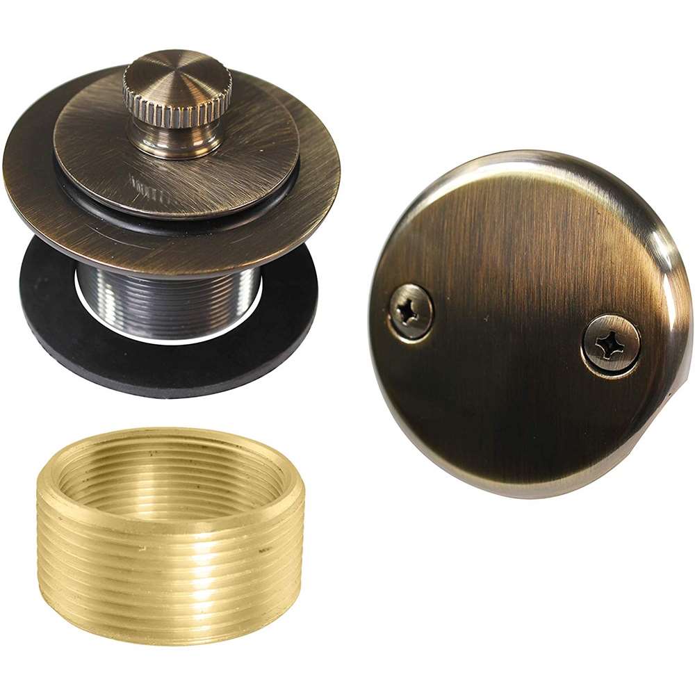 Antique Gold Pop-Up Drain with Two-Hole Faceplate (FS-5289)