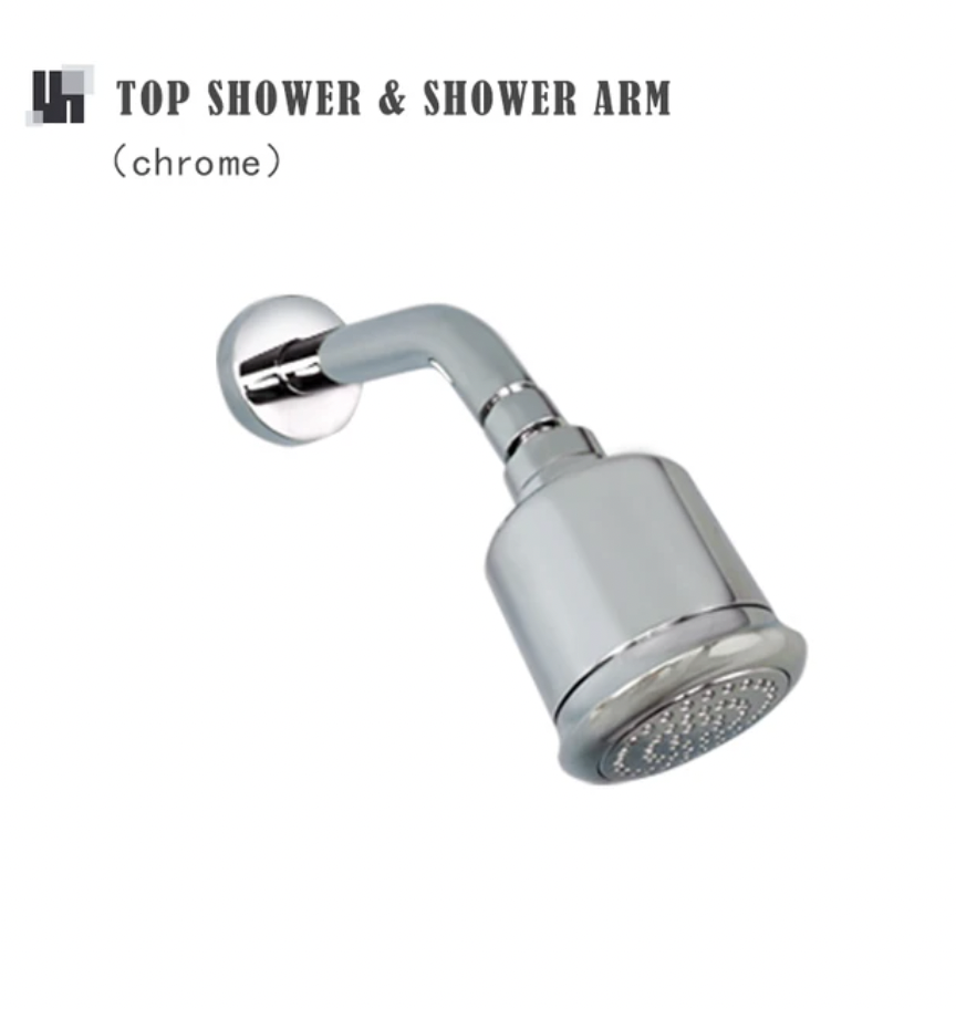 Fontana Shower Top Shower And Shower Arm In Chrome Finish