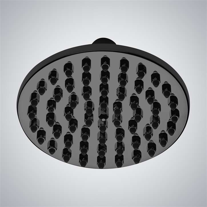 Fontana Leonardo Matte Black Rain Showerhead