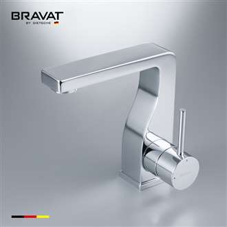 Bravat Brass Body ARCHITECTURAL DESIGN Download Commercial Faucet High Performance Chrome Plating