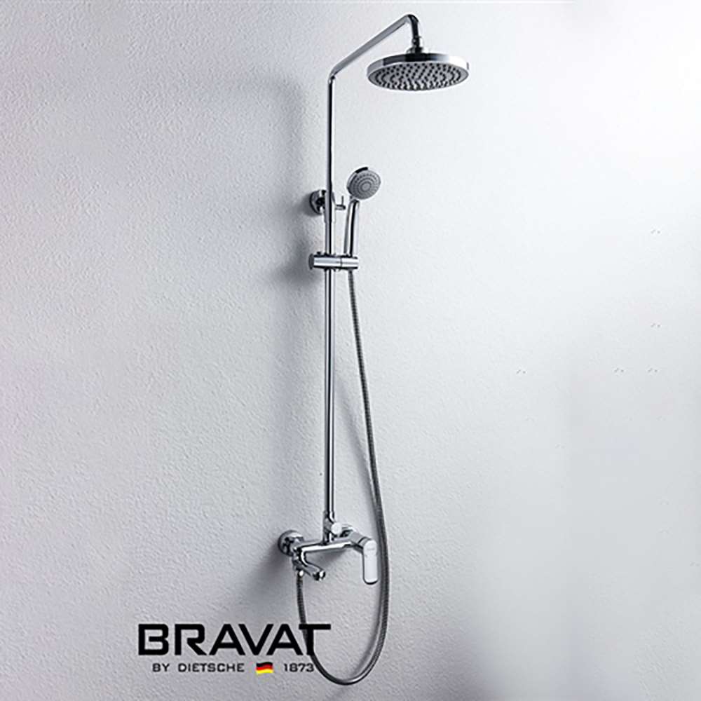 Bath faucet with slide bar polished chrome wall mounted shower faucet