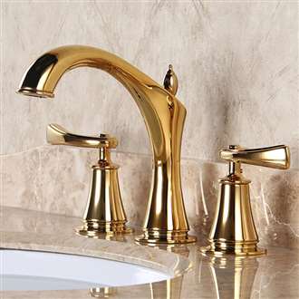 Reno Luxueux 8 Inch Gold Widespread Danzi Bathroom faucet