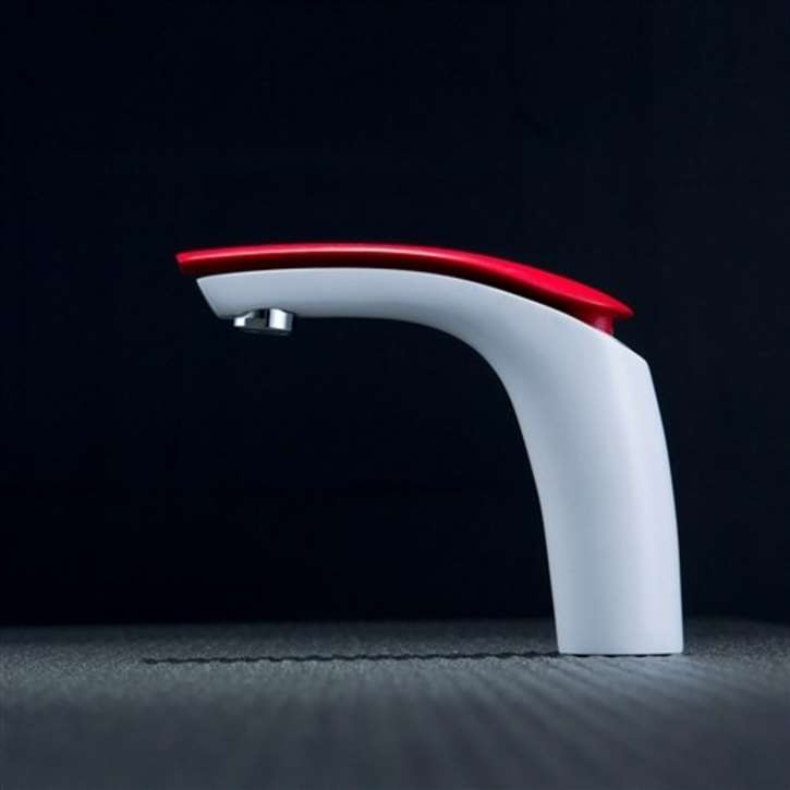 Fontana Leonardo Grun Contemporary Bath Sink Faucet â€“ Green and White Design