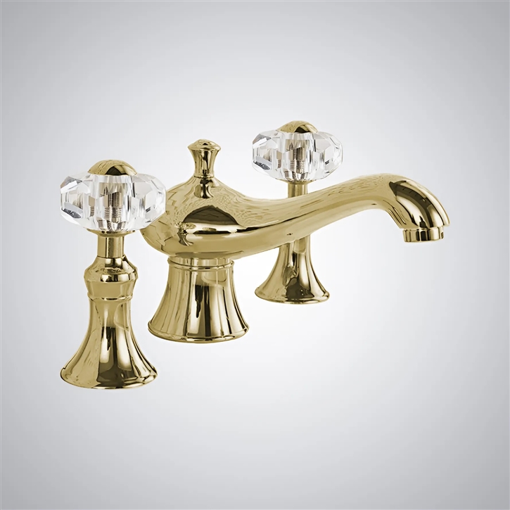 Fontana Aura Brushed Gold Contemporary Luxury Sink Faucet