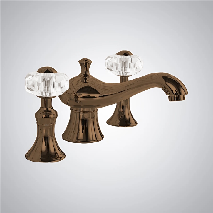 Fontana Oil Rubbed Bronze Aura Deck Mounted Bathroom Faucet