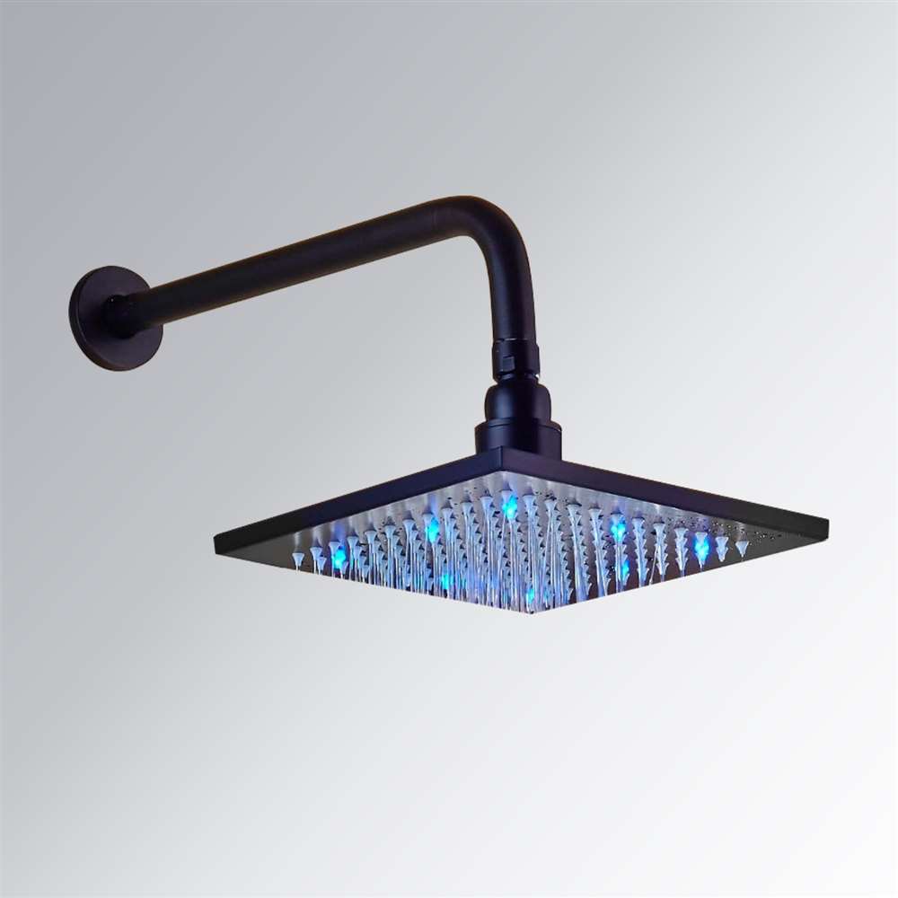 Fontana LED Colors Rain Shower Head in Dark Oil Rubbed Bronze