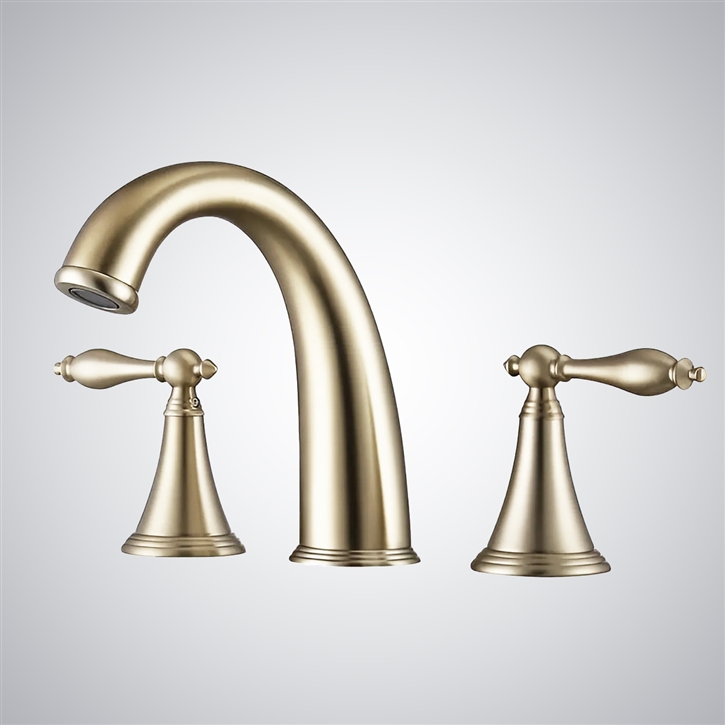 Fontana Reno Champagne Dual Handle Basin Faucet