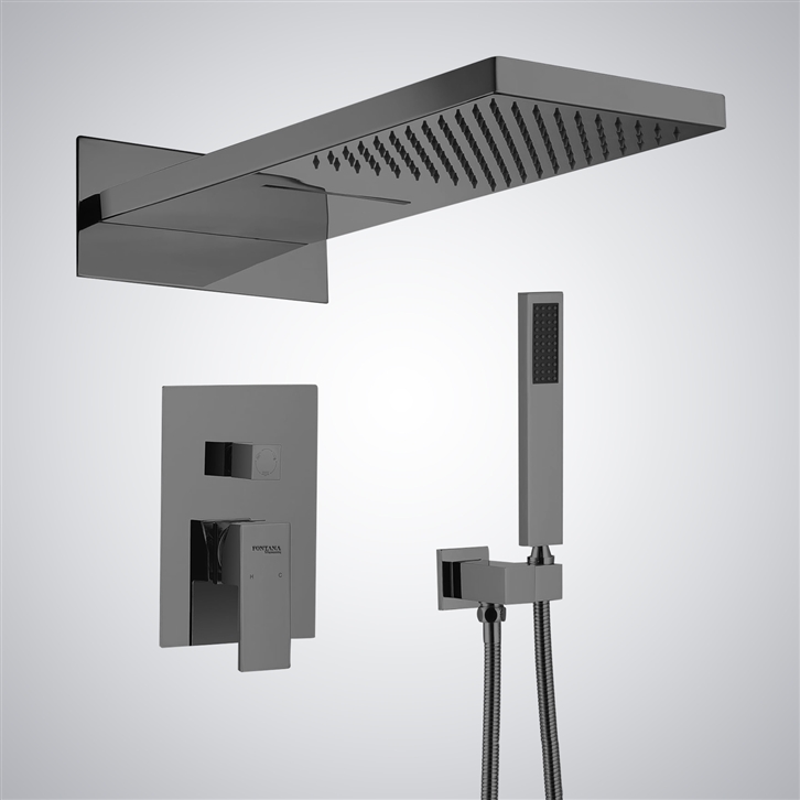 Fontana 22" Venice Gun Metal Gray Multifunctional Shower Set