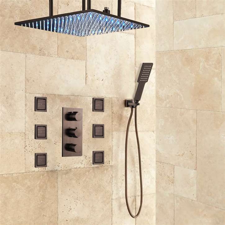 Bravat gold wall-mounted shower valve installation