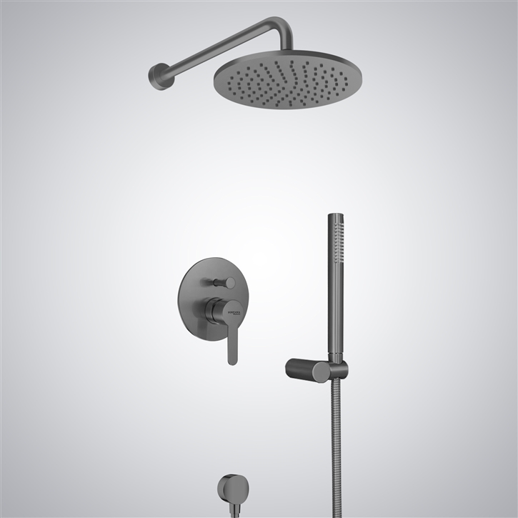 Fontana Gun Metal Gray Luxury Shower System with Hand Shower