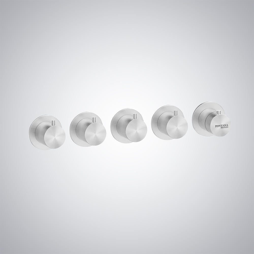 Fontana Matte White Finish In Wall-Mounted Thermostatic Mixer