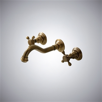 BIM File Antique Wall Mount Faucet With Two Handle