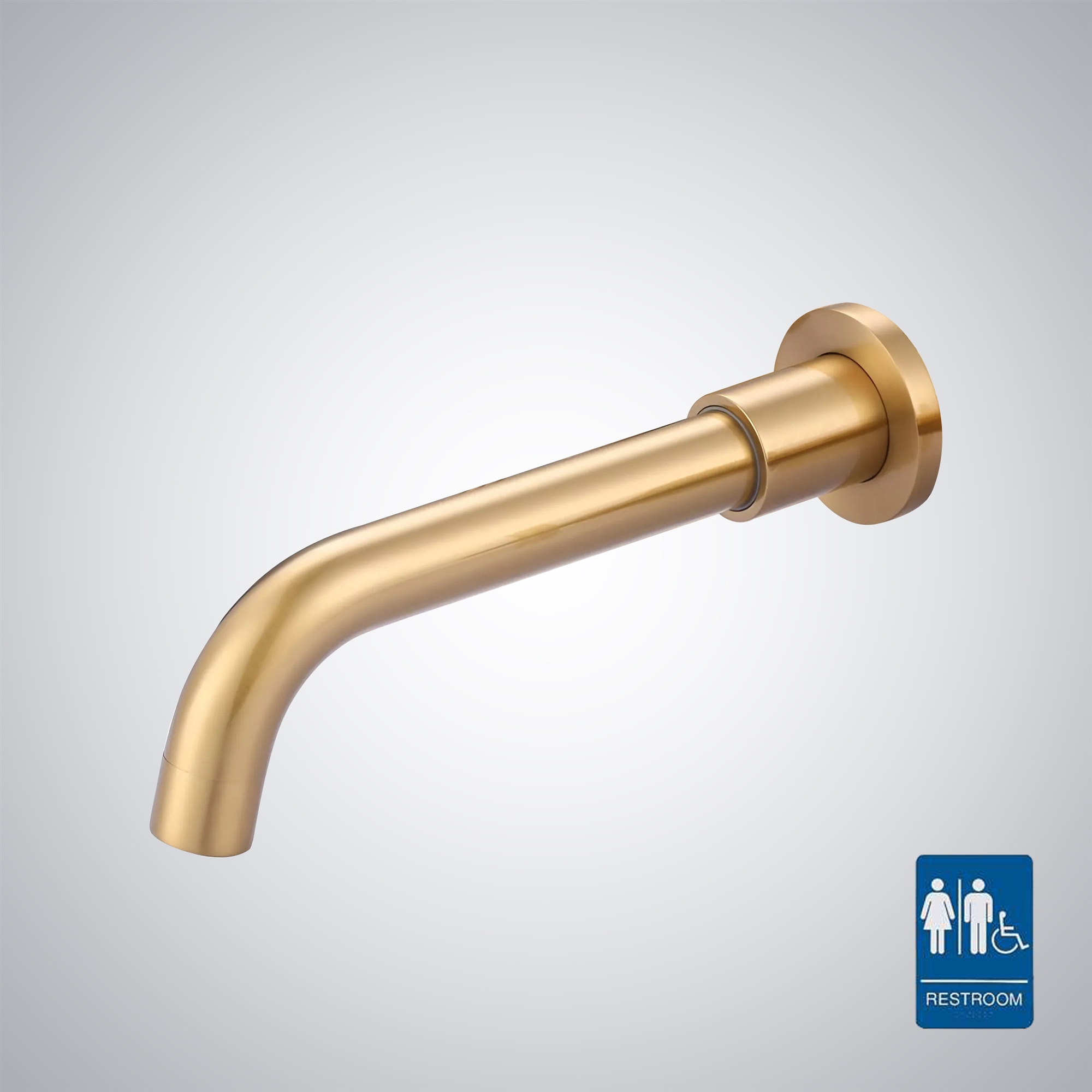 Fontana Gold Wall Mounted Commercial Sensor Faucet at Fontana