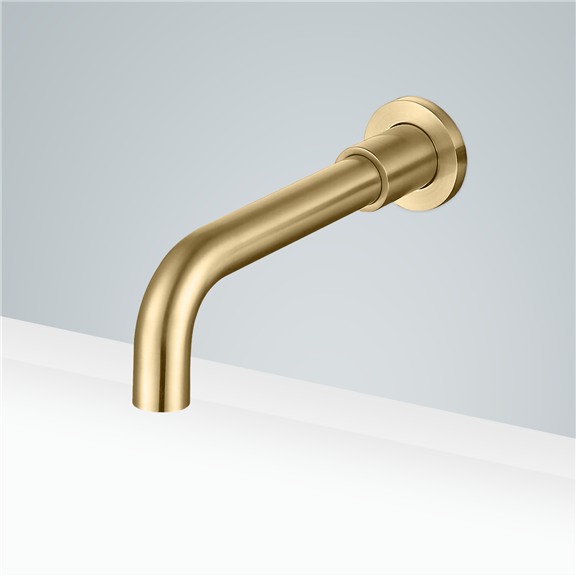 Gold Wall Mount Commercial Bathroom Touchless Faucet