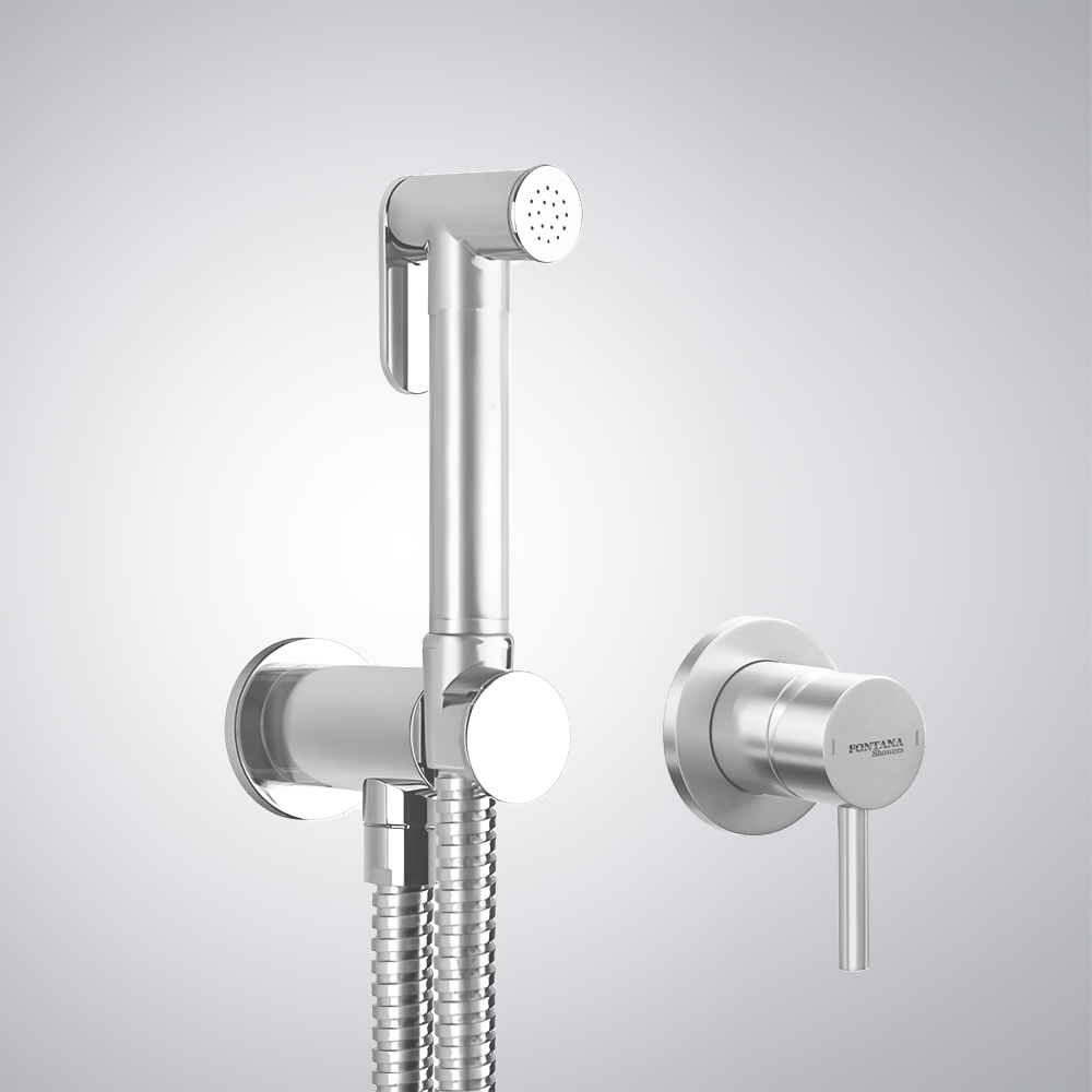 Fontana Matte White Shut-Off Douchette With 1/2" Pipe Connection