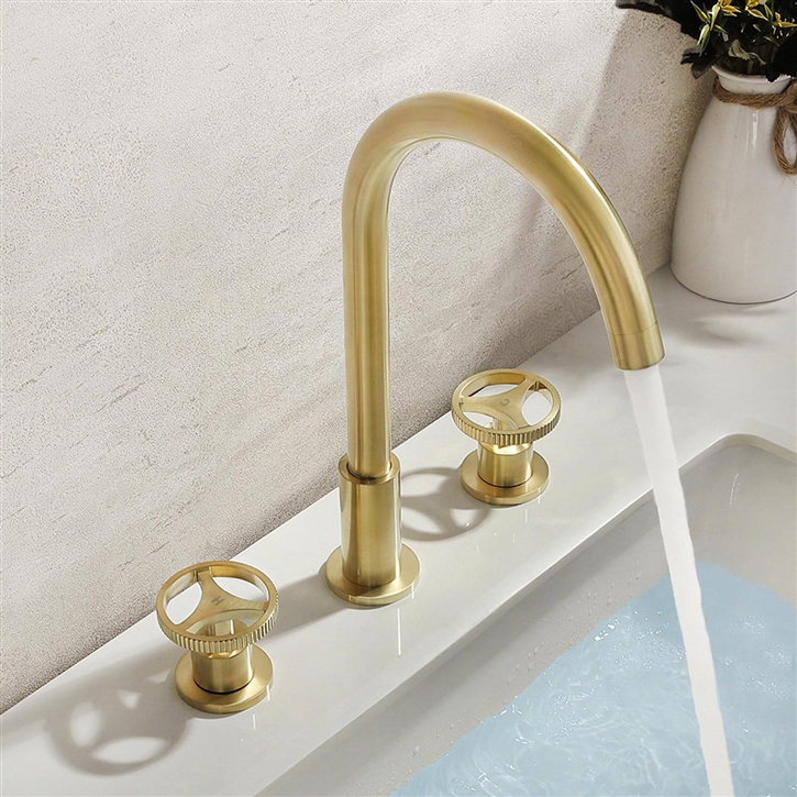 Fontana Charente Gold Deck Mounted Bathroom