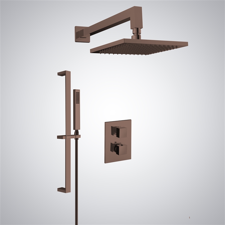 Fontana Shower Set in Oil Rubbed Bronze Finish with a Single-Handle Mixer and Hand Shower