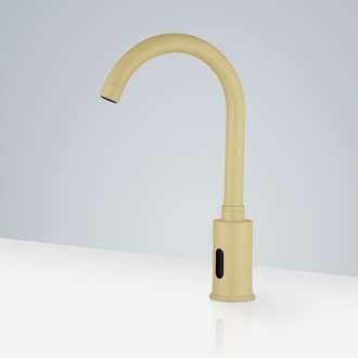 Kohler Touchless Bathroom Faucet  Fontana Commercial Brushed Gold Plated Automatic Motion Sensor Faucet