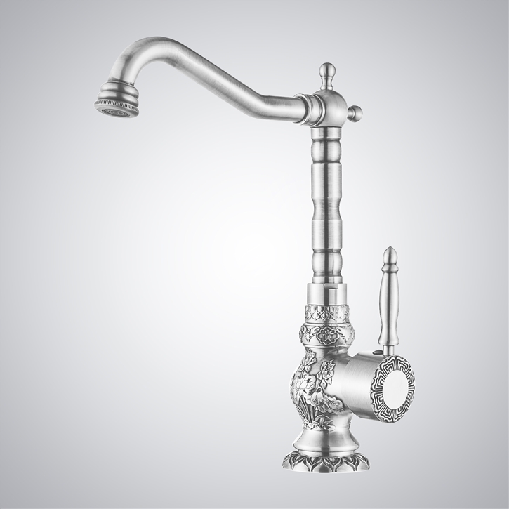Fontana Milo Brushed Nickel Bathroom Sink Faucet