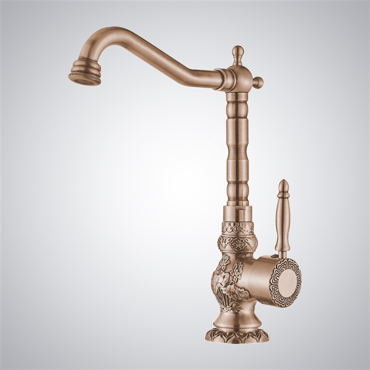 Fontana Milo Champagne Basin Sink Faucet