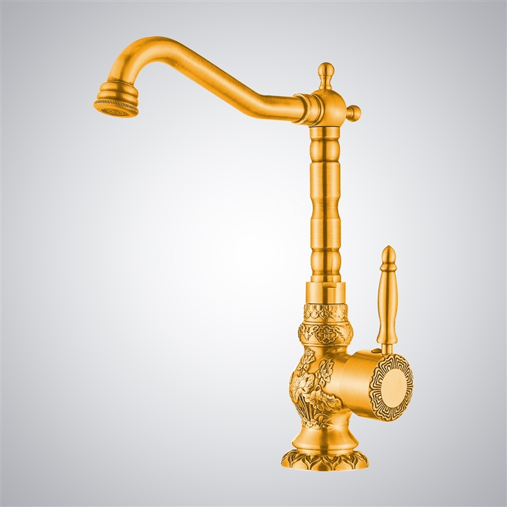 Fontana Milo Gold Bathroom Faucet