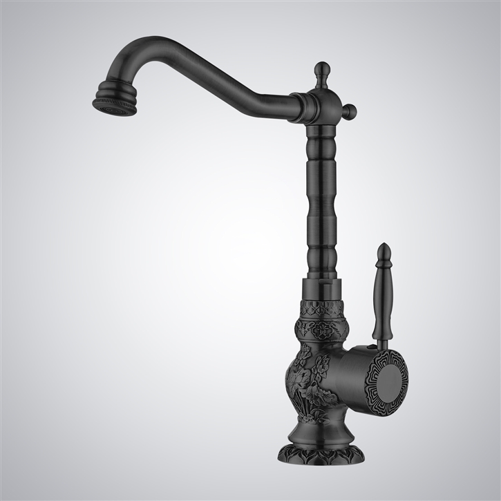 Fontana Milo Matte Black Basin Faucet